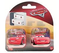 Lot de 2 poignées carrées en plastique 4,5 x 4,5 cm Cars