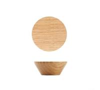 Lot de 2 poignées d'armoire rondes en bois pour tiroir de meubles en matériau naturel pour décoration d'intérieur rustique (bois de chêne)