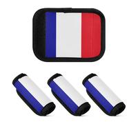 Lot de 2 poignées de bagage douces et confortables pour sac de courses, Drapeau des terres australes et antarctiques françaises, one sizex2
