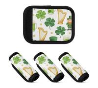 Lot de 2 poignées de bagage multi-usages pour sac de voyage, valise, Bière de harpe pour la Saint-Patrick, one sizex4