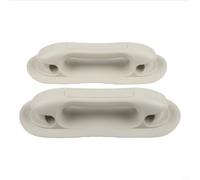 Lot de 2 poignées de bateau en PVC pour kayak, canoë gonflable, main courante robuste avec base large pour une prise en main sûre, accessoire de sécurité gris noir pour la voile et les sports