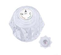 Lot de 2 poignées de douche transparentes pour robinet série 600 | Compatible avec les valves de la série 600, arrête rapidement les fuites, comprend une poignée en acrylique unique