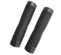 Lot de 2 poignées de guidon à base de caoutchouc pour poignées de vélo de 22 mm offrant une prise en main sûre et confortable sur chaque type de conduite (noir)