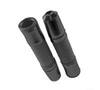 Lot de 2 poignées de guidon de moto en aluminium CNC, revêtement antidérapant en caoutchouc texturé, contrôle amélioré dans toutes les conditions météorologiques, pour les cyclistes et les