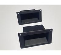 Lot de 2 poignées de haut-parleur portables avec design encastré en plastique pour faciliter le transport et le montage sécurisé