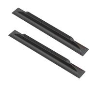 Lot de 2 poignées de Meuble, Style Moderne et épuré, en Alliage d'aluminium, profilé pour tiroir, Armoire, Meuble à Chaussures, Cave à vin, vestiaire (1000 mm, Noir)