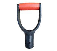 Lot de 2 poignées de pelle en plastique en forme de D, poignée de rechange pour bêche, râteau, fourche, design ergonomique qui réduit la fatigue de la main, outil léger pour creuser la neige dans le