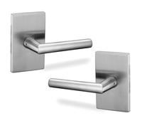 Lot de 2 poignées de porte à levier factices Berlin Modisch Designer Series, non rotatives, à tirer sur un seul côté [pour portes de placard ou p