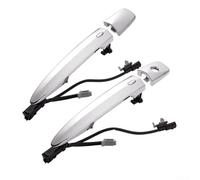 Lot de 2 poignées de porte avant argentées pour Nissan Sentra 2013-2018 Leaf 2011-2017 Maxima 2009-2014 Murano 2009-2014 Pièce de rechange 80646-9n00a et 80645-1aa0a