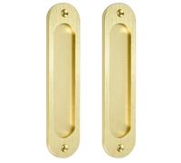 Lot de 2 poignées de porte coulissante en alliage de zinc pour armoires en verre, poignées intégrées modernes avec installation facile, poignées de porte en verre intégrées