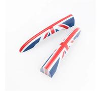 Lot de 2 poignées de Porte coulissante pour Mini JCW F54 R55 pour Clubman, décoration extérieure, Autocollants pour poignée de Porte arrière de Coffre de Voiture, Accessoires (Union Jack)