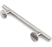 Lot de 2 poignées de porte de douche coulissantes en acier inoxydable avec poignées | Poignées de porte d'entrée modernes pour portes en bois, portails, garages, granges, abris de jardin