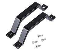Lot de 2 poignées de porte de grange pratiques de 15 cm en alliage d'aluminium - Accessoires pour les styles modernes et industriels - Poignées de porte de grange