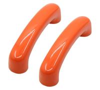 Lot de 2 poignées de porte de placard contemporaines en céramique brillante colorée pour armoire, commode, placard, meubles de cuisine et de salle de bain, centres de trou de 64 mm