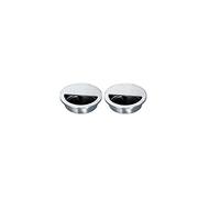 Lot de 2 poignées de porte encastrées en acier inoxydable de 5 cm avec vis cachées - Poignée d'armoire coulissante pour armoire, tiroir, placard