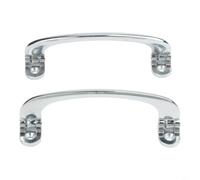 Lot de 2 poignées de porte intérieure chromées pour voitures classiques, Mg Lotus, Triumph Tr4, Jaguar Ah Sprite, alliage de zinc, facile à installer, 120 mm de large