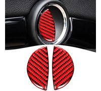 Lot de 2 poignées de porte intérieure en fibre de carbone rouge, lot de 60 rouges. La voiture sera très enchantée en la gardant neuve conçue pour une utilisation durable avec une bonne durabilité et