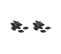 Lot de 2 poignées de porte pour meubles miniatures 1/6 - Noir - 1 cm