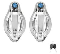 Lot de 2 poignées de porte pour quadricycle électrique avec boîtier en aluminium et noyau de verrouillage de précision, compatible avec la plupart des modèles de tricycles fermés