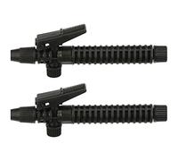 Lot de 2 poignées de pulvérisateur à gâchette de 175 mm, poignée de pistolet de pulvérisation agricole pour contrôle des cordons de jardin, équipement de pulvérisation agricole dédié (noir)