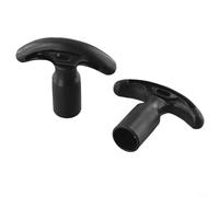 Lot de 2 poignées de rechange en tube d'aluminium de 28 mm de diamètre pour kayak, canoë, bateau, pagaie, fabriqué en plastique PP pratique