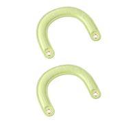 Lot de 2 poignées de sac à main incurvées en polyuréthane pour les amateurs de mode et les créateurs pour diverses occasions, vert clair