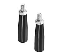 Lot de 2 poignées de serrage - Boutons à vis filetés M8 - Poignée de manivelle de rechange pour machine de fraisage de tour industrielle
