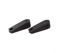 Lot de 2 poignées de tableau arrière robustes pour bateau de 9,9 à 60 ch | Alliage d'aluminium haute résistance, finition antirouille, convient aux modèles de 9,9 à 60 CV, couleur noire