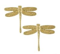 Lot de 2 poignées de tiroir en laiton motif libellule pour une mise à niveau élégante (libellule)