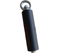 Lot de 2 poignées de traction avec cône et poignées droites, entraînement de force d'avant-bras pour l'escalade et le soulevé de terre, attaches de barre en fer robuste avec sangles et (droites)
