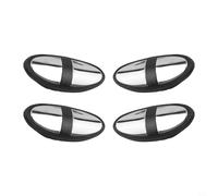 Lot de 2 poignées de vélo d'appartement avec capteur de fréquence cardiaque en acier inoxydable pour vélos stationnaires, tapis de course, elliptiques, machines de marche, salle de sport à domicile