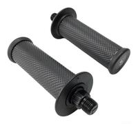 Lot de 2 poignées de vélo stationnaires antidérapantes de 14 mm pour équipement d'exercice d'intérieur Noir