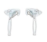 Lot de 2 poignées de verrouillage de porte de remorque en métal galvanisé robuste avec barre à came sécurisée pour remorques cargo, camping-car, camping-car, paire de 2