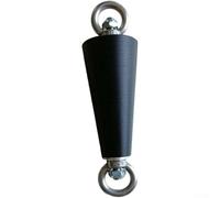 Lot de 2 poignées d'escalade avec cône de traction, sangles de suspension et mousquetons en acier pour un entraînement efficace de l'avant-bras et des biceps (cône)