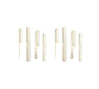 Lot de 2 poignées ergonomiques pour une expérience de peignage plus confortable et plus confortable à tenir en main, peigne de coupe de cheveux en métal, or riche local