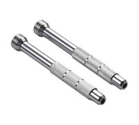 Lot de 2 poignées magnétiques pour embouts Argenté 35 g | Forte rétention magnétique, changement rapide des embouts de 35 g, poids léger, lot de 2 pour valeur, bricolage domestique