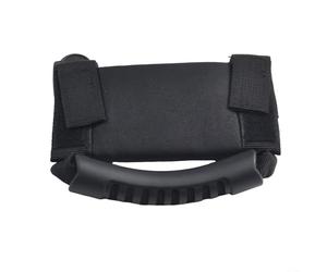 Lot de 2 poignées noires pour UTV pour barres de sécurité de VTT - Ajustement réglable pour tube rond de 3,8 à 4,4 cm - Maintien sécurisé de la main du passager pour la course