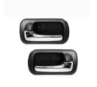 Lot De 2 Poignées Porte Intérieures Pour Avant Et Arrière Chromées Noires Pour Honda Pour Civic Pour Berline 2001-2005 Devant(Rear Left and Right)