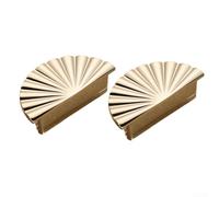 Lot de 2 Poignées pour porte Placard Or pour Rénovation Maison | EsthÃ©tique luxueuse, transforme tiroirs et placards, pour idÃ©al rÃ©novation cuisine, touche Ã©lÃ©gante, dÃ©tail soignÃ©