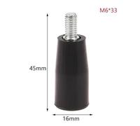 Lot de 2 poignées tournantes pour machines-outils compatibles avec les machines de fraisage et de meulage (M6 x 33)