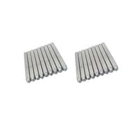 Lot de 2 poinçons à lettres en acier et métal 3 mm