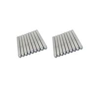 Lot de 2 poinçons à lettres en acier et métal 5 mm