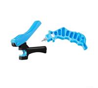 Lot de 2 poinçons d'irrigation goutte à goutte et outil d'insertion pour tube de 16 mm et 20 mm - Design ergonomique - Résistant à la rouille - Avec ciseaux rapides - Bleu