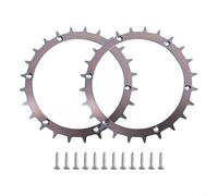 Lot de 2 pointes de tondeuse à gazon en acier inoxydable de 170 mm, roues à traction améliorée avec vis, compatibles avec Bosch Indego XS 300 400 350 M700, argenté
