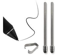 Lot de 2 pointes fines en alliage de titane compatibles avec Wacom Pro Pen 2, sans usure, embouts en acier inoxydable de rechange pour WACOM Cinitq 16 DTK1660, Intuos Pro PTH660, Wacom Cintiq Pro DTH2420