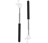 Lot de 2 pointeurs pour salle de classe, mini pointeur de doigt pour enseignant, enseignement scolaire, présentation de conférence, instructions d'objets (noir)