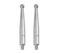 Lot de 2 points de contact pour indicateur de test à cadran compatibles avec les modèles de la série 513 avec boule en carbure de tungstène de 2 mm de diamètre avec tige filetée M1 6