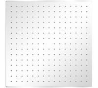Lot de 2 pommeaux de douche à effet pluie en acier inoxydable 40 x 40 cm carrés avec 224 buses anti-calcaire pour douche, baignoire, cabine de douche, bricolage, économie d'eau et jet d'eau de massage