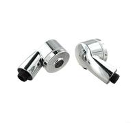 Lot de 2 pommeaux de douche conçus pour les lits de shampooing dans les salons de coiffure, sélecteur de débit d'eau activé latéralement G1/2, construction résistante à la taille du filetage