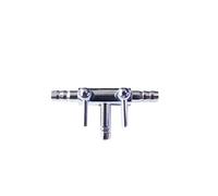 Lot de 2 pompes à air en acier inoxydable for aquarium, tuyau de débit d'air et vanne de contrôle. Accessoires for pompe à air for aquarium.(02A-3 way)